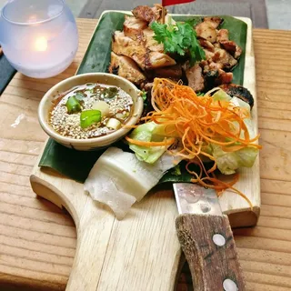 BBQ Chicken with Jeaw Sauce