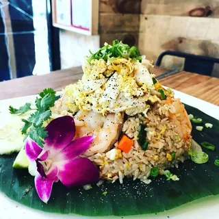 Shrimp and Crab meat fired rice