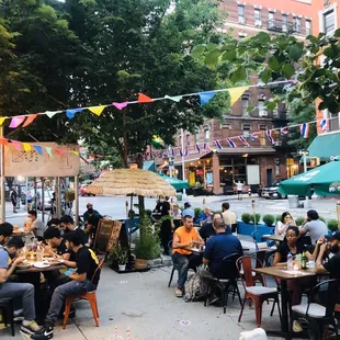 Cute outdoor seating