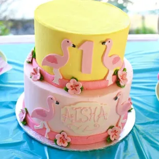 Two tier red velvet cake