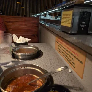 Hot pot train for all your veggies and noodles