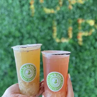 Lychee Bomb Tea and Rose Garden Tea