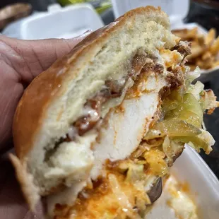 Beautiful Chicken Breast in the Spicy Chicken Sandwich