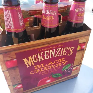 a crate of six bottles