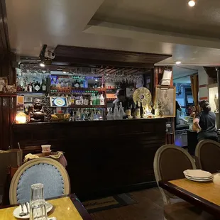 Bar area and back of quaint Topaz Thai restaurant