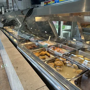 donuts in a display case