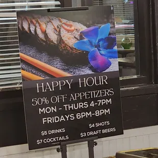 Great happy hour deals!