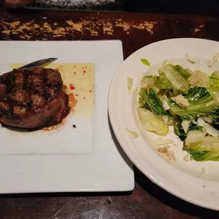 6 oz bacon-wrapped filet minor w/sensation salad