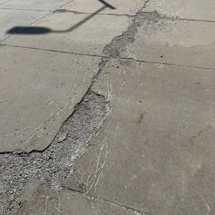 This is definitely not mobility accessible. Try walking across that with a walker, crutches, cane or using a wheelchair! Awful.