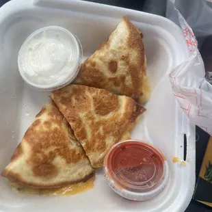 Jerk chicken quesadilla