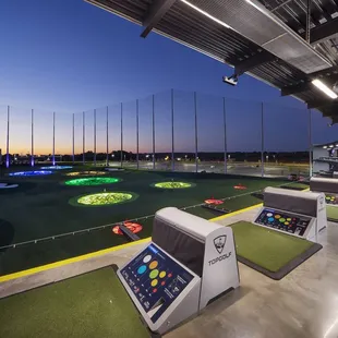 Climate-controlled Playing Bays - Topgolf Greenville
