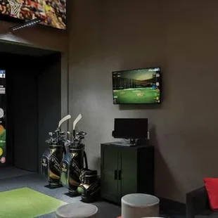 a golf simulator