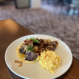 Steak and eggs
