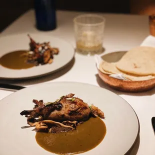 a plate of food on a table