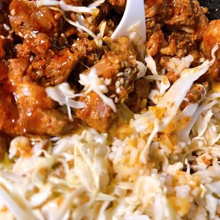 Pork and cabbage