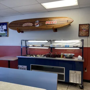 Another view of salad  bar. . . .
