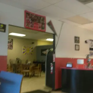 the interior of the restaurant