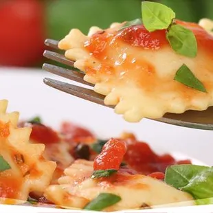 a closeup of a pasta dish