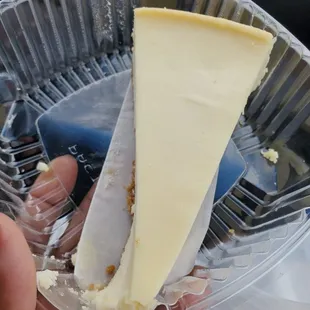 a piece of cheesecake