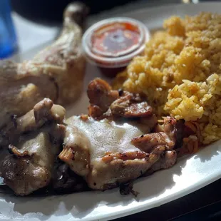 a plate of food
