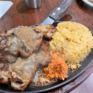Chicken bbq grilled plate