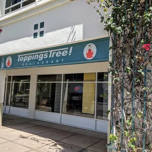 the outside of the building