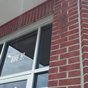 ows the outside of the building