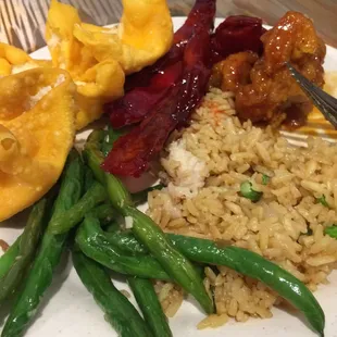 Only thing that seem to have been cooked in the past eight hours was the string beans