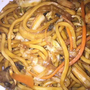 Small Shrimp Lo Mein (~$6). Pretty good.