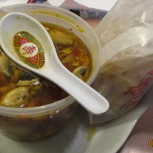 Top&apos;s China, New Kent: Hot &amp; Sour Soup. Meh. It was good, but did nothing to distinguish itself from that of a dozen other Chinese bistros.