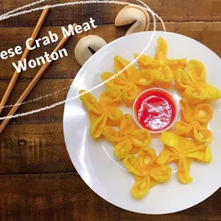cheese crab meat wonton