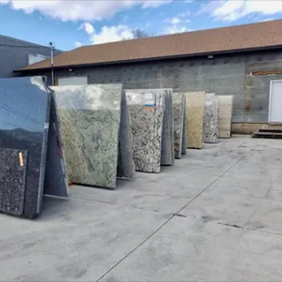 Come see our large selection of natural stone.