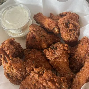 Cajun(12pc.) with homemade ranch!  A1!!