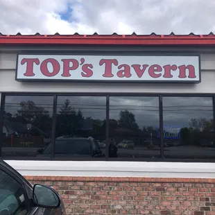 the front of the restaurant