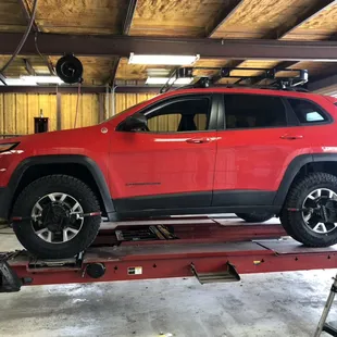 Aligning a new lifted Trailhawk