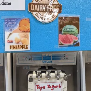 Dairy free options