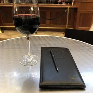 My comp'd glass .. Taking it back to my room to enjoy looking over the harbor and the bay from my balcony