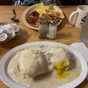a plate of food on a table