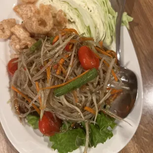Papaya Salad Padthai Noodles