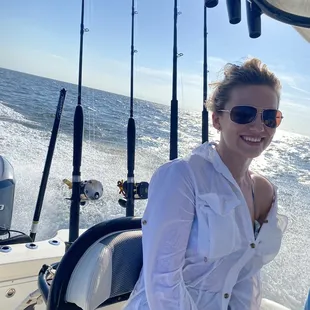 My date took this shot in action- it was nice to have some shade.