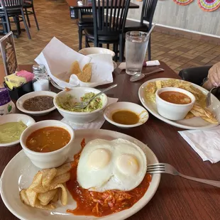 Great chilaquiles and charro beans