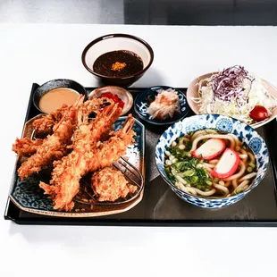 Shrimp Katsu + Udon combo