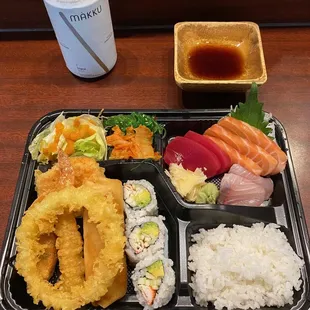 Sashimi bento