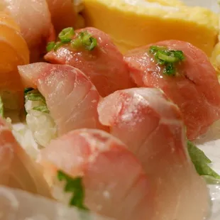 sashimi, sushi, sushi and sashimi, food