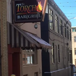 Located in the alleyway