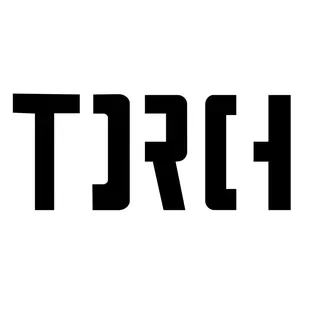 the word torch on a white background