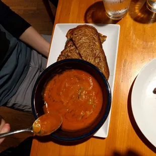 Grilled Cheese and Tomato Soup