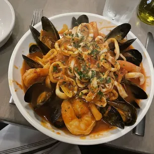 Seafood Fra Diavolo Pasta