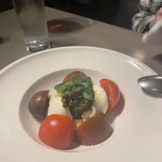 Burrata and Cherry Tomatoes Plate