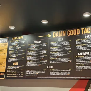 Menu August 2024 (new changes this month)